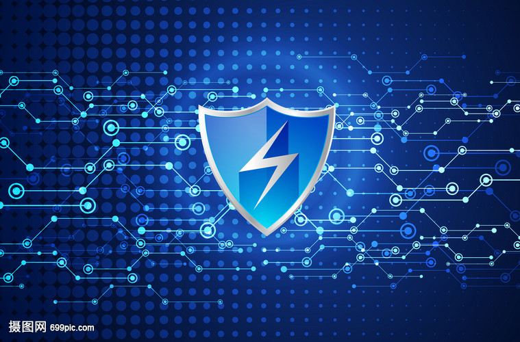 科技網(wǎng)絡(luò)安全 線條炫酷背景下的守護(hù)屏障